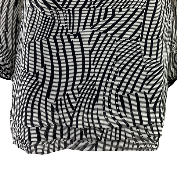 Ted Baker London Abstract Zebra Pattern with Bronze Glass Beads Design Dress - Picture 6 of 16